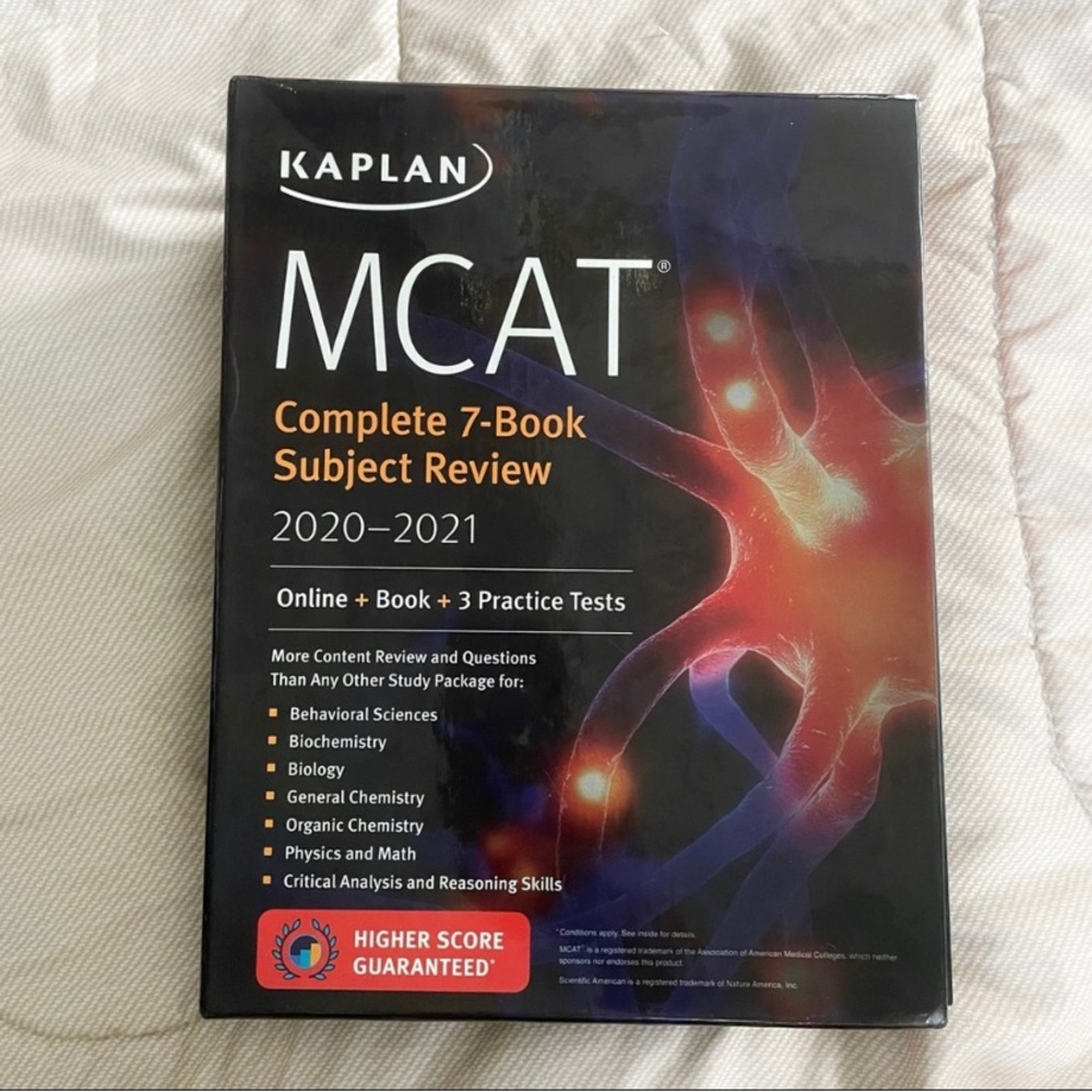 Kaplan MCAT Complete 7 Book Subject Review 2020-2021 Set